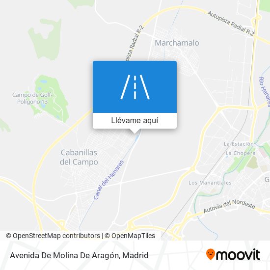 Mapa Avenida De Molina De Aragón