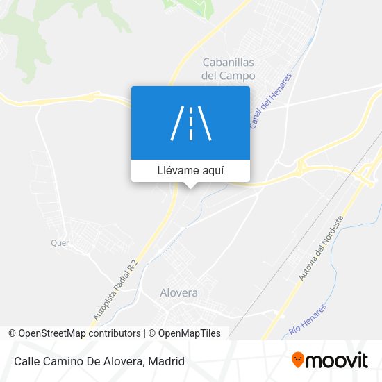 Mapa Calle Camino De Alovera