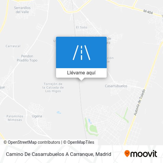 Mapa Camino De Casarrubuelos A Carranque
