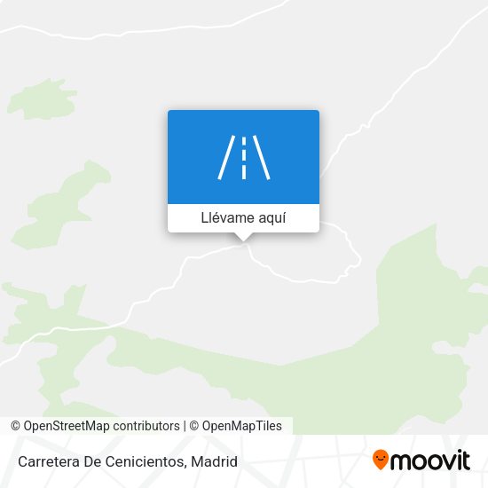 Mapa Carretera De Cenicientos