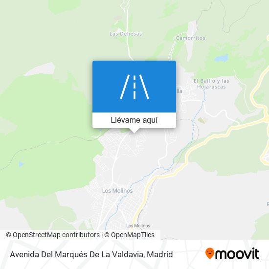 Mapa Avenida Del Marqués De La Valdavia