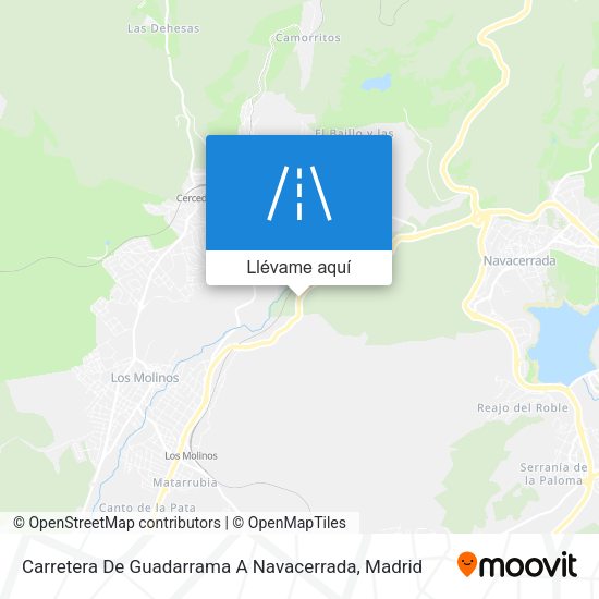 Mapa Carretera De Guadarrama A Navacerrada