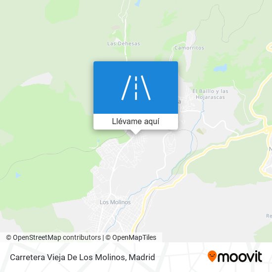 Mapa Carretera Vieja De Los Molinos