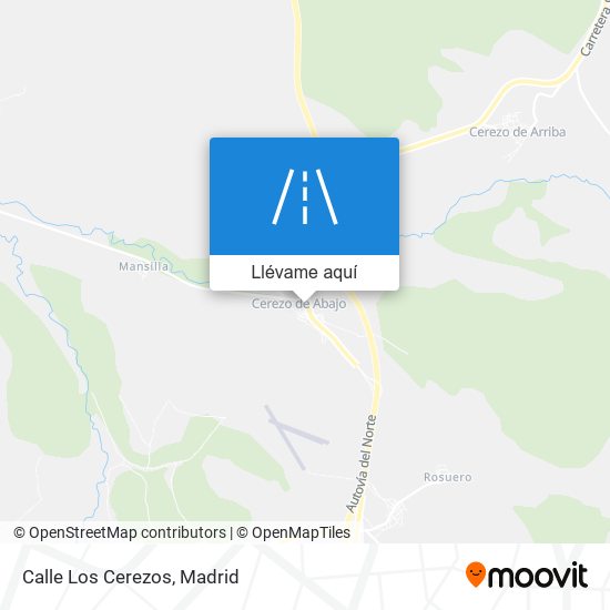 Mapa Calle Los Cerezos