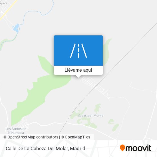 Mapa Calle De La Cabeza Del Molar