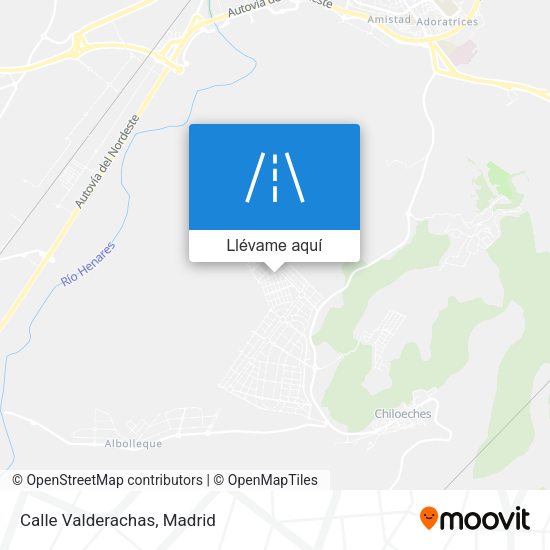 Mapa Calle Valderachas
