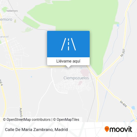 Mapa Calle De María Zambrano