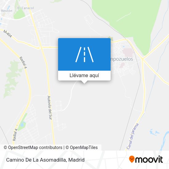 Mapa Camino De La Asomadilla