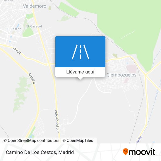Mapa Camino De Los Cestos