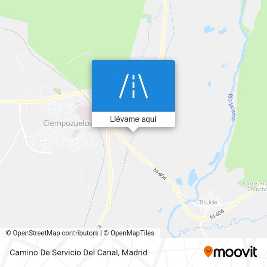 Mapa Camino De Servicio Del Canal