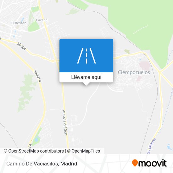Mapa Camino De Vaciasilos
