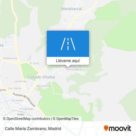 Mapa Calle María Zambrano