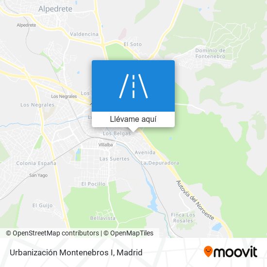 Mapa Urbanización Montenebros I