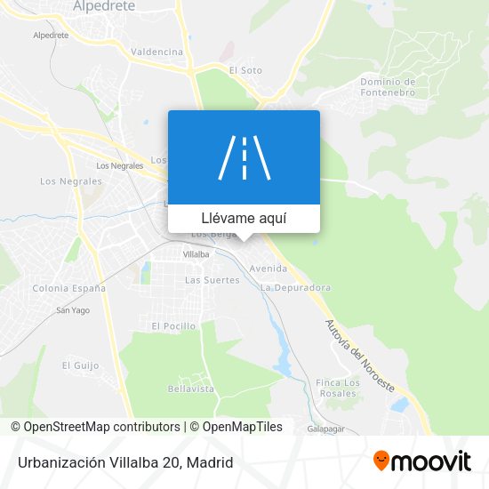 Mapa Urbanización Villalba 20