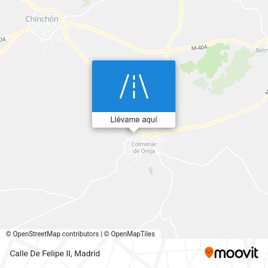 Mapa Calle De Felipe II