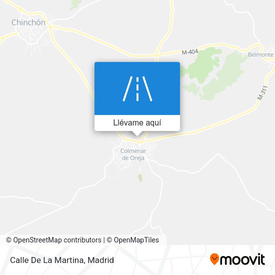 Mapa Calle De La Martina