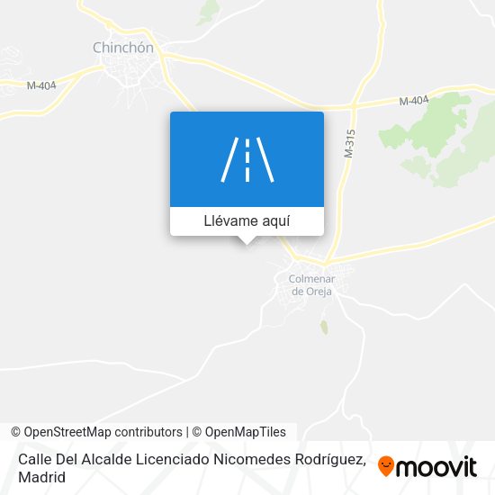 Mapa Calle Del Alcalde Licenciado Nicomedes Rodríguez