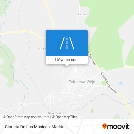 Mapa Glorieta De Los Músicos