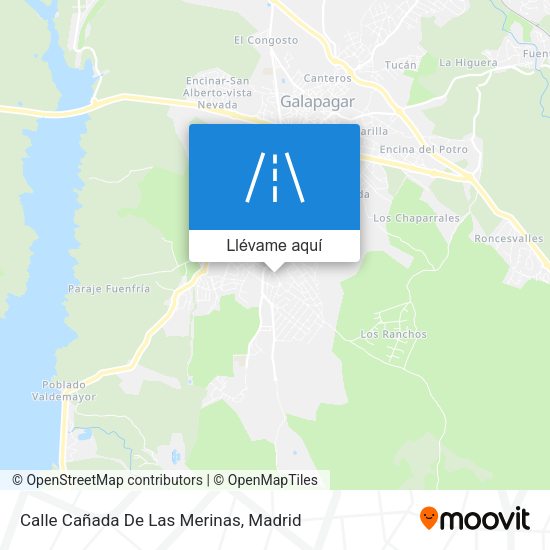 Mapa Calle Cañada De Las Merinas