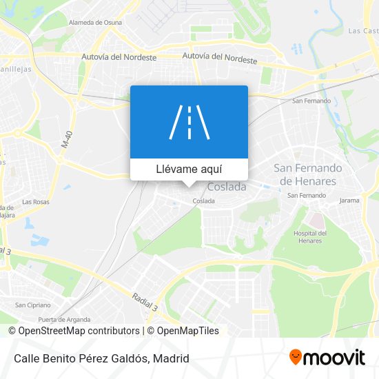 Mapa Calle Benito Pérez Galdós
