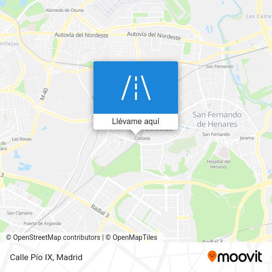 Mapa Calle Pío IX