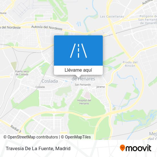 Mapa Travesía De La Fuente