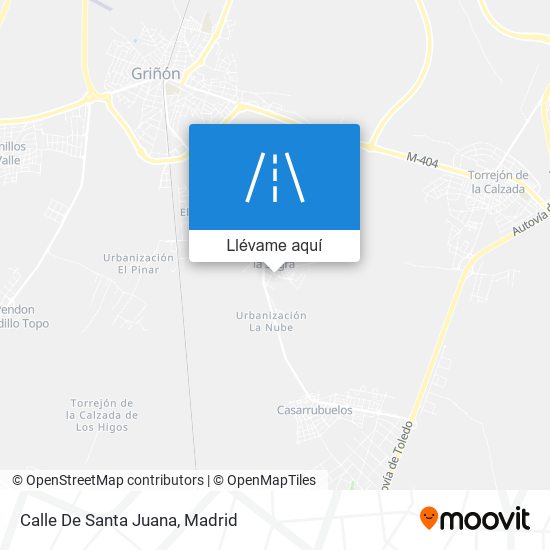 Mapa Calle De Santa Juana