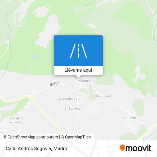 Mapa Calle Andrés Segovia