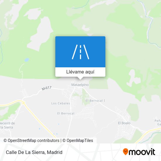 Mapa Calle De La Sierra