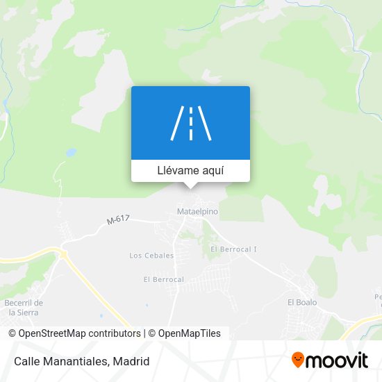 Mapa Calle Manantiales