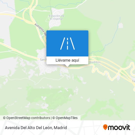 Mapa Avenida Del Alto Del León