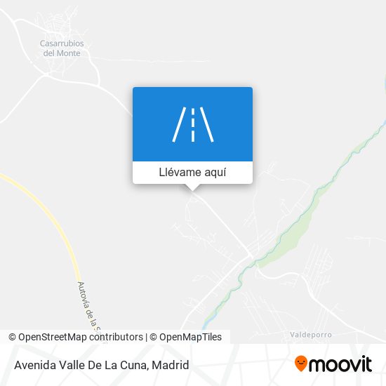 Mapa Avenida Valle De La Cuna