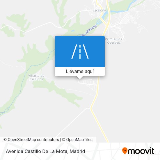 Mapa Avenida Castillo De La Mota