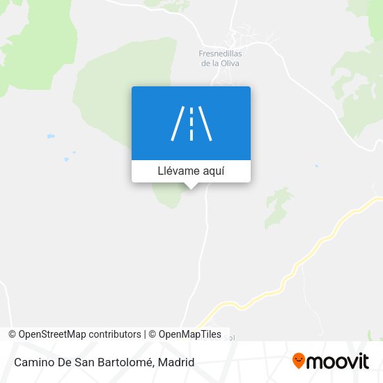Mapa Camino De San Bartolomé