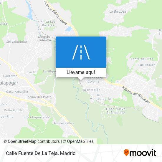 Mapa Calle Fuente De La Teja