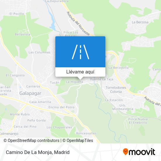 Mapa Camino De La Monja