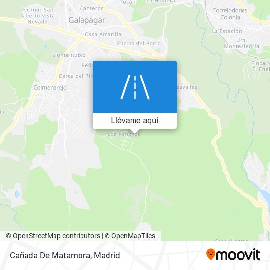 Mapa Cañada De Matamora