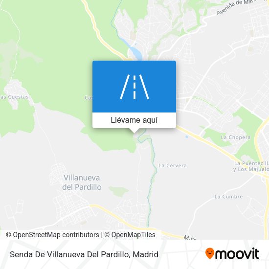 Mapa Senda De Villanueva Del Pardillo