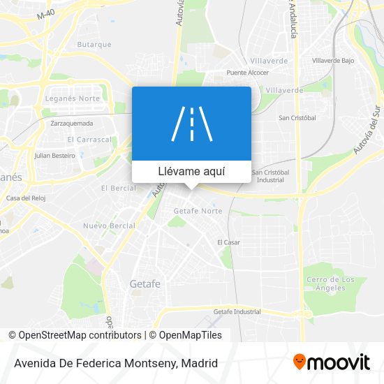 Mapa Avenida De Federica Montseny
