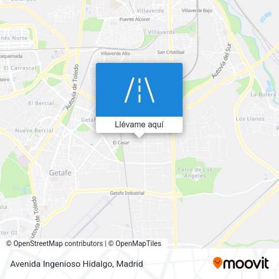 Mapa Avenida Ingenioso Hidalgo