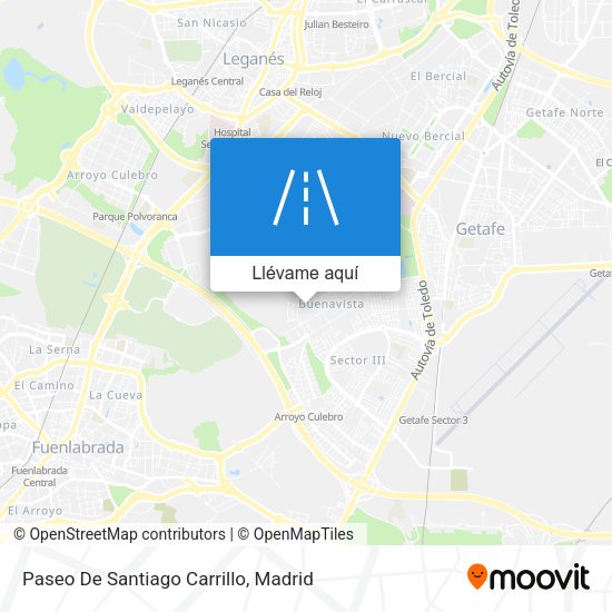 Mapa Paseo De Santiago Carrillo