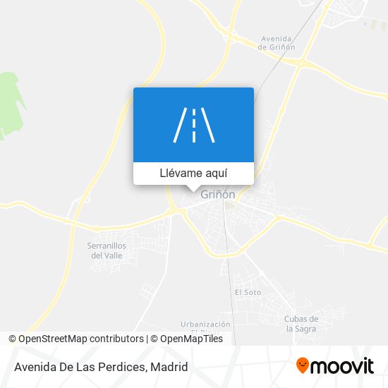 Mapa Avenida De Las Perdices