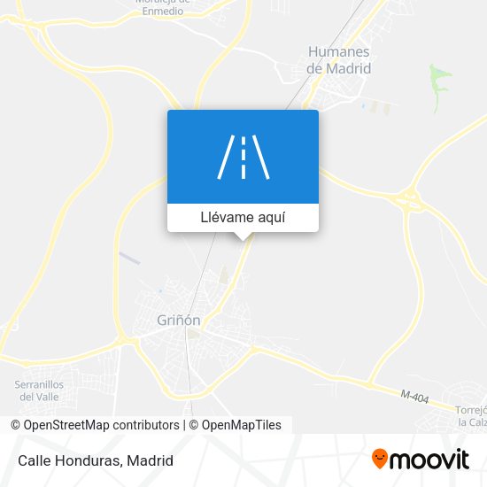 Mapa Calle Honduras