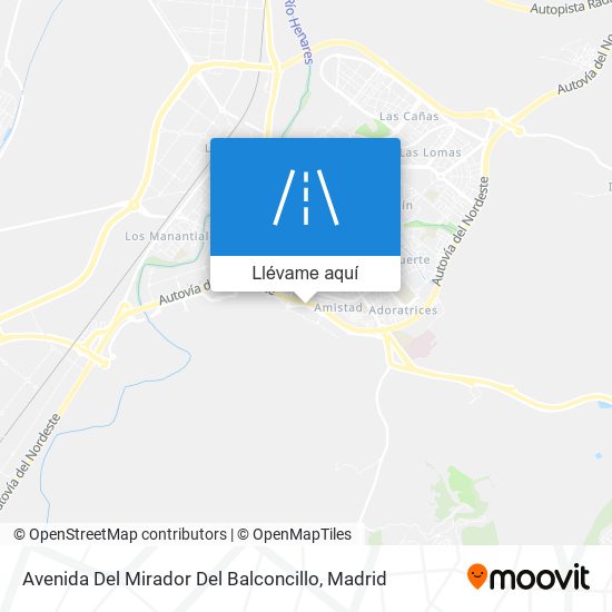 Mapa Avenida Del Mirador Del Balconcillo