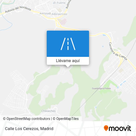 Mapa Calle Los Cerezos
