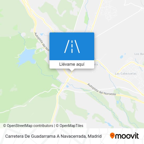 Mapa Carretera De Guadarrama A Navacerrada