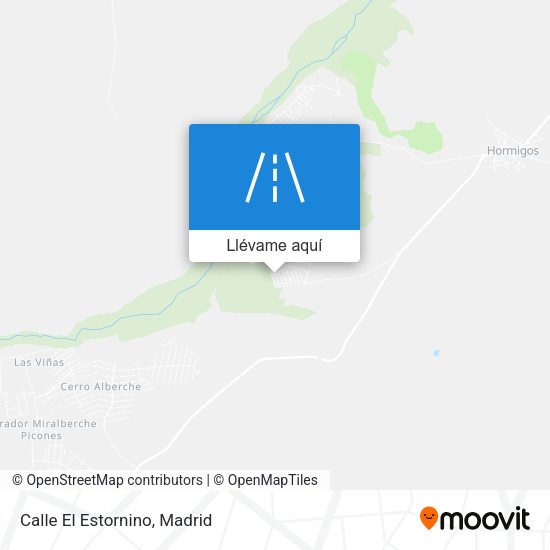 Mapa Calle El Estornino
