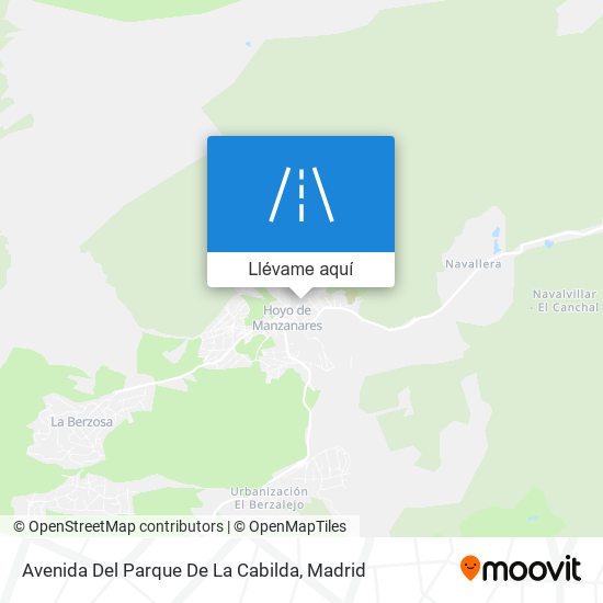 Mapa Avenida Del Parque De La Cabilda
