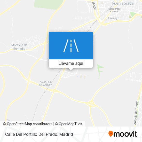 Mapa Calle Del Portillo Del Prado