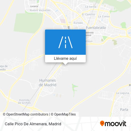 Mapa Calle Pico De Almenara
